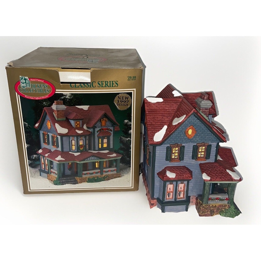 Vintage Two-Story House Dickens Collectibles, Classic Series 1997